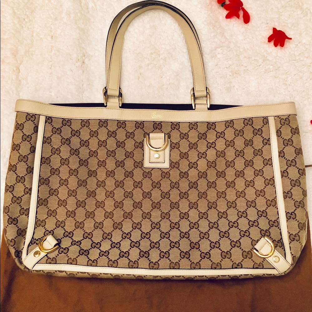 ❌SOLD‼️ Authentic Gucci D-Ring Abbey 141472 Tote